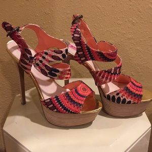Women Betsey Johnson high heels shoes